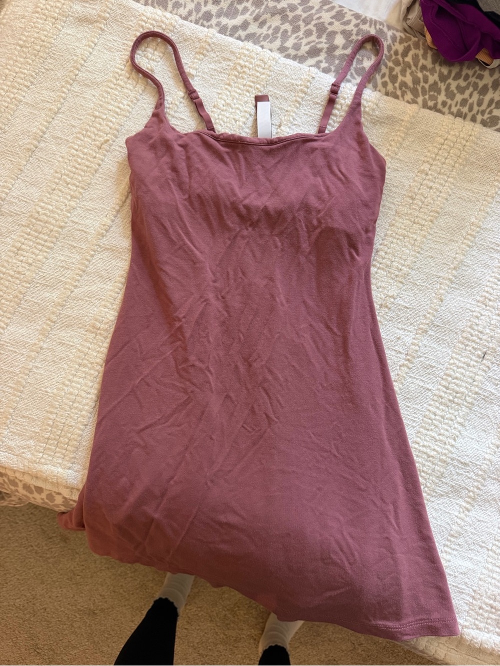 SKIMS Mauve Pink Mini Slip Dress